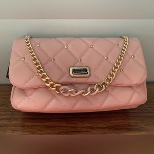 NWT - Badgley Mischka Quilted Crossbody - Blush